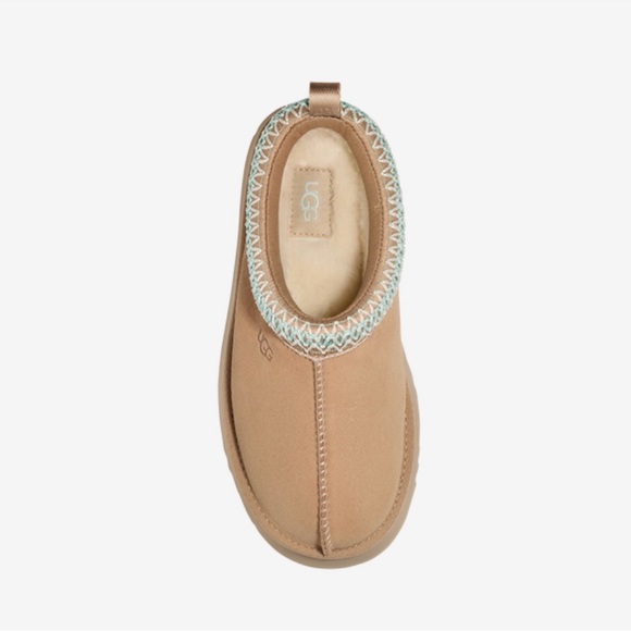 UGG Tazz Platform Slipper Big Kids Size 2/3/4/5/6  Sand 1143776K - Picture 5 of 16